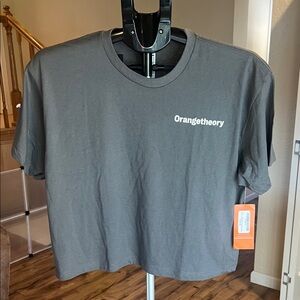 Orangetheory Charcoal crop tee